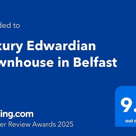 Luxury Edwardian Townhouse In Belfast Villa Exterior photo